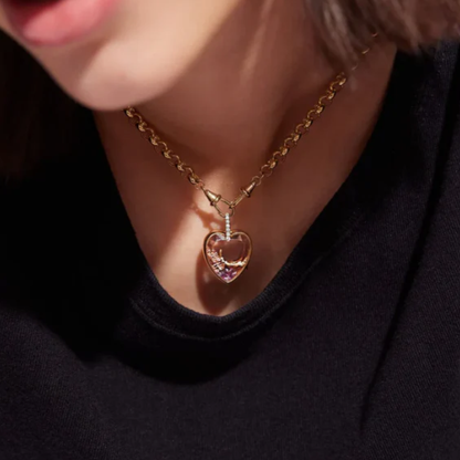 Collar con Dijes Intercambiables en Acero Inoxidable